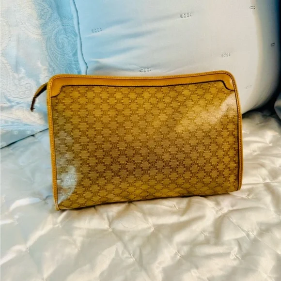 Celine Tan Cosmetic Bag